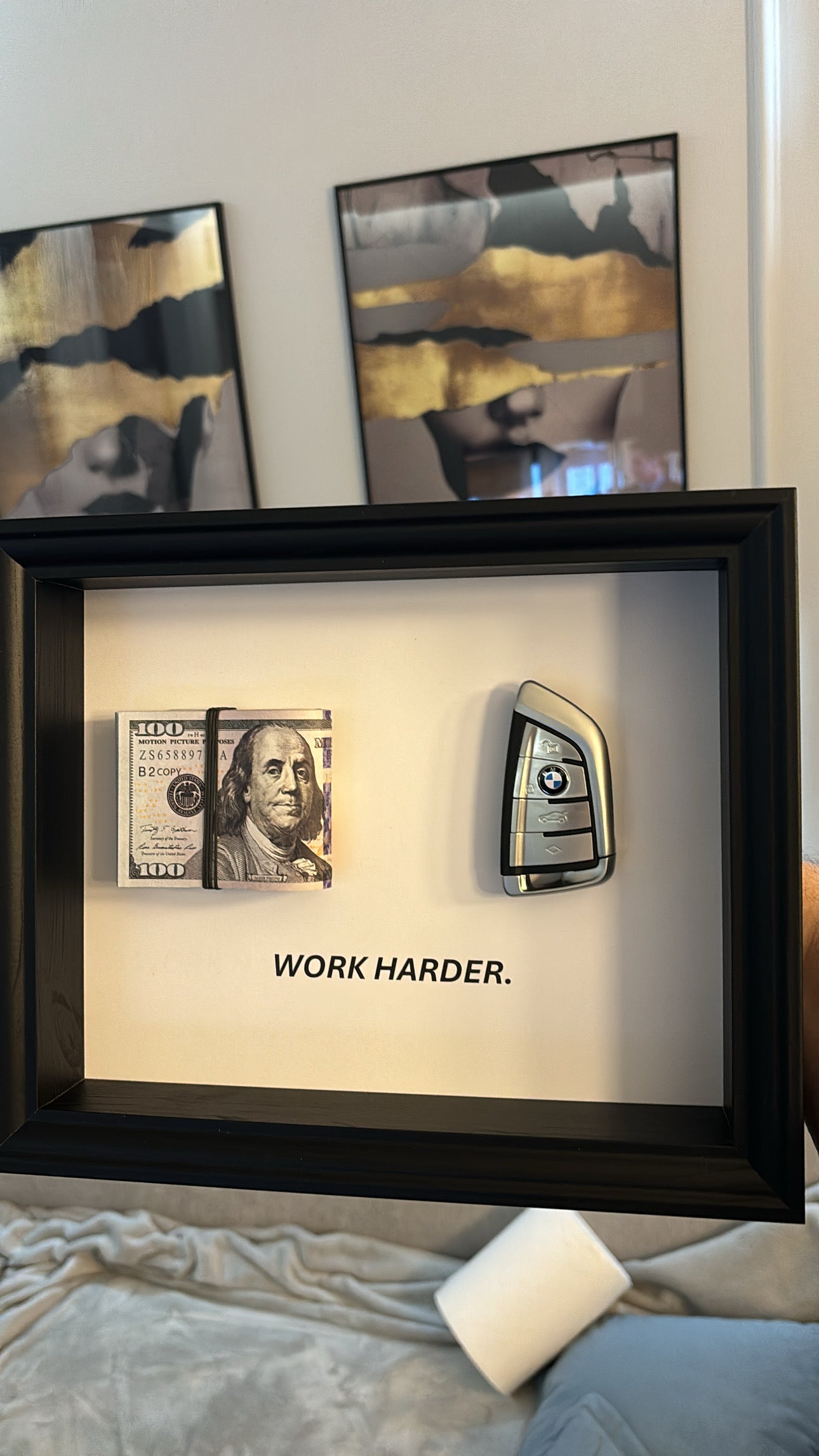 Royal Art No.17 BMW key+💵 Work harder