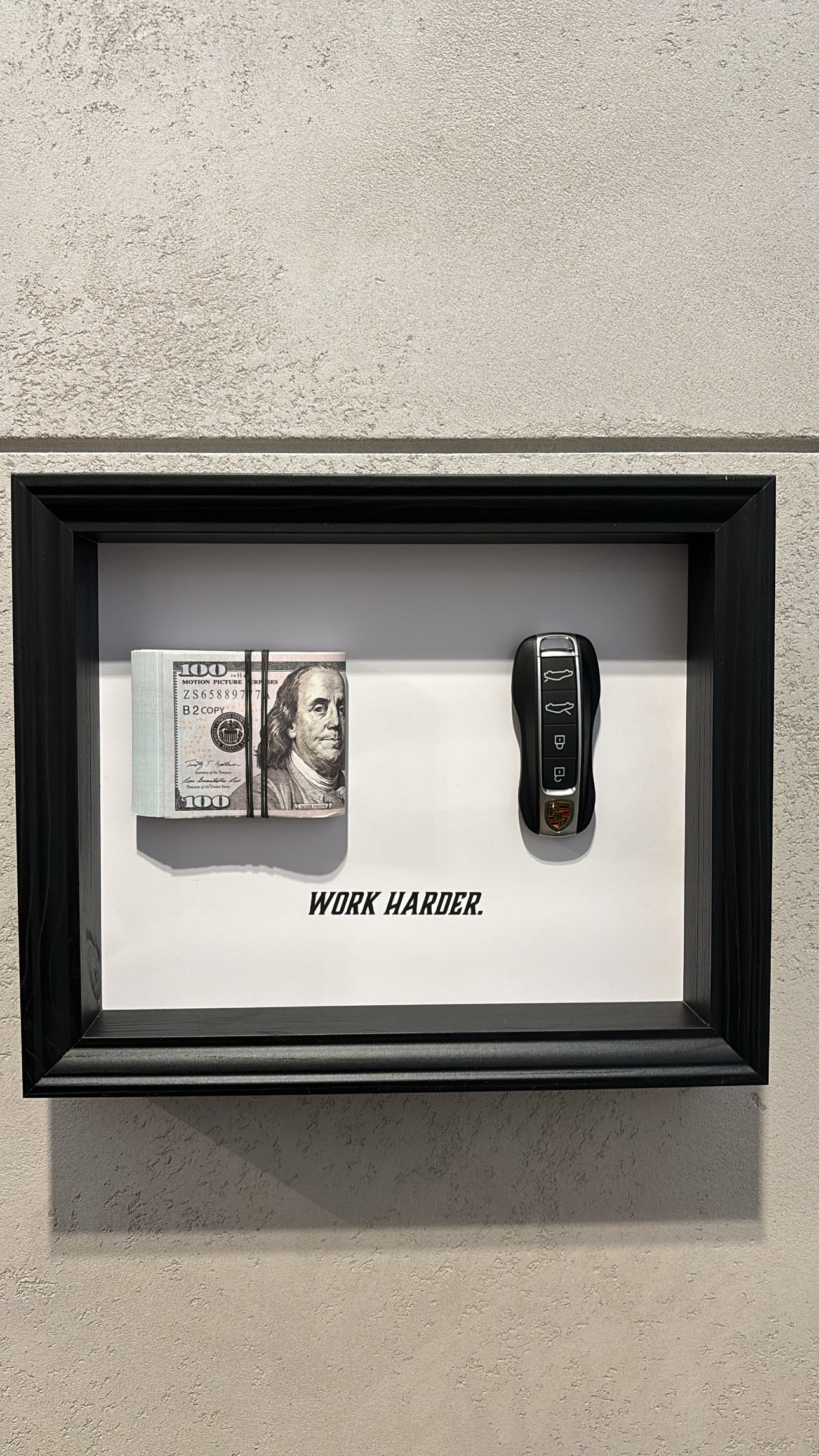Royal Art  No.13- Ramka Porsche+ 💵 Work harder