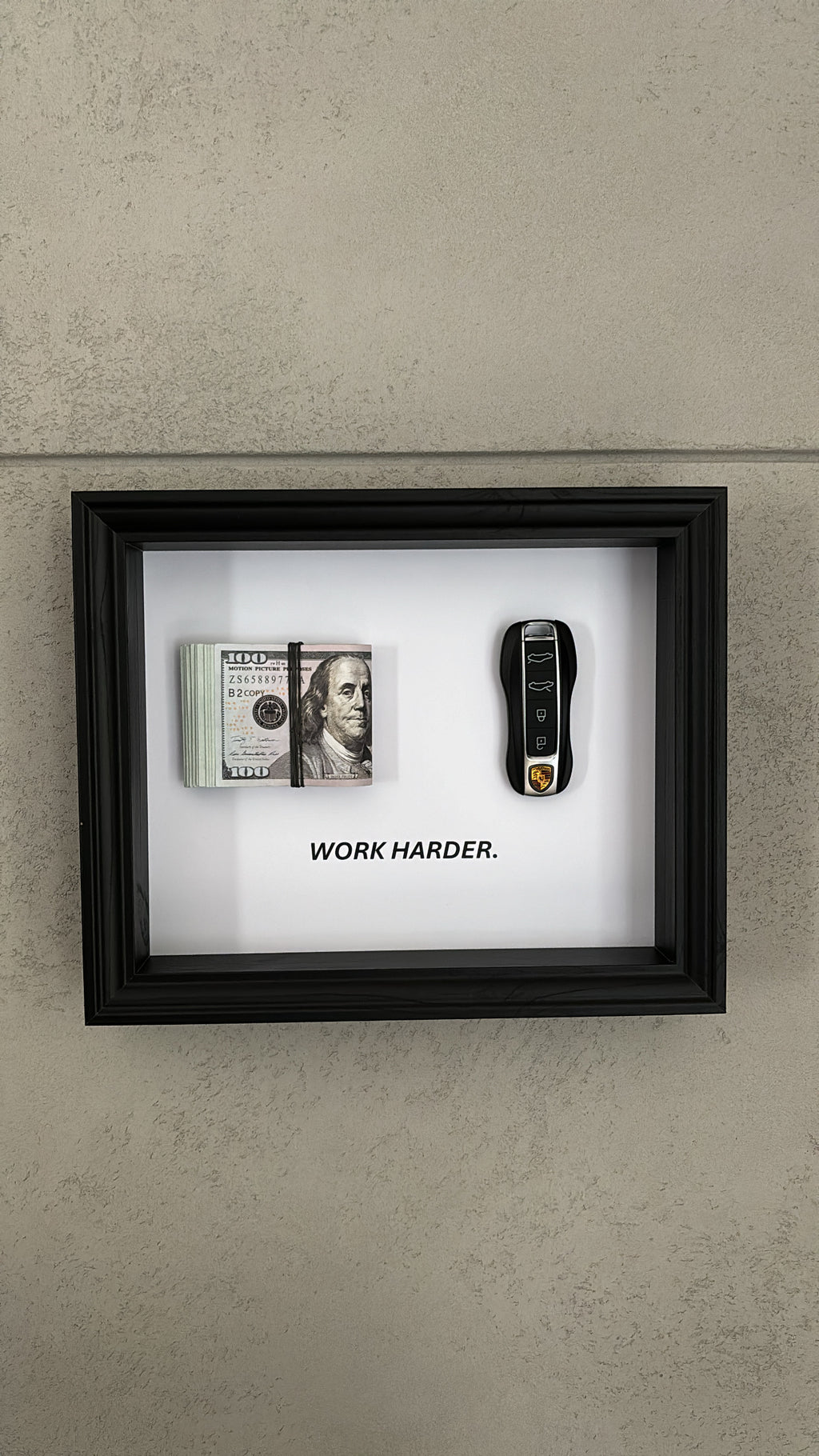 Royal Art  No.13- Ramka Porsche+ 💵 Work harder