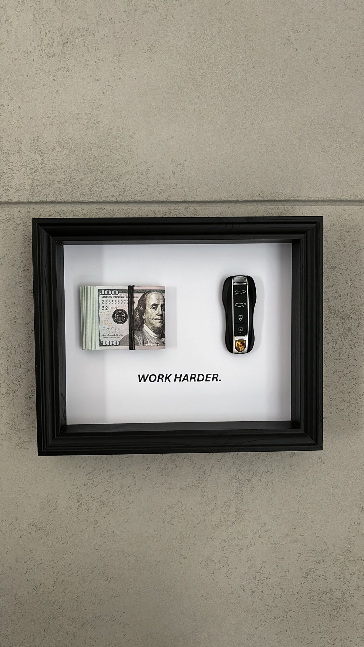 Royal Art  No.13- Ramka Porsche+ 💵 Work harder