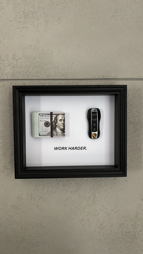 Royal Art  No.13- Ramka Porsche+ 💵 Work harder